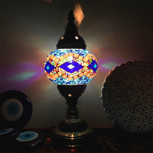Lámpara de Mosaico Turco Vintage Art Deco Cristal Artesanal Luz Romántica - Image 5