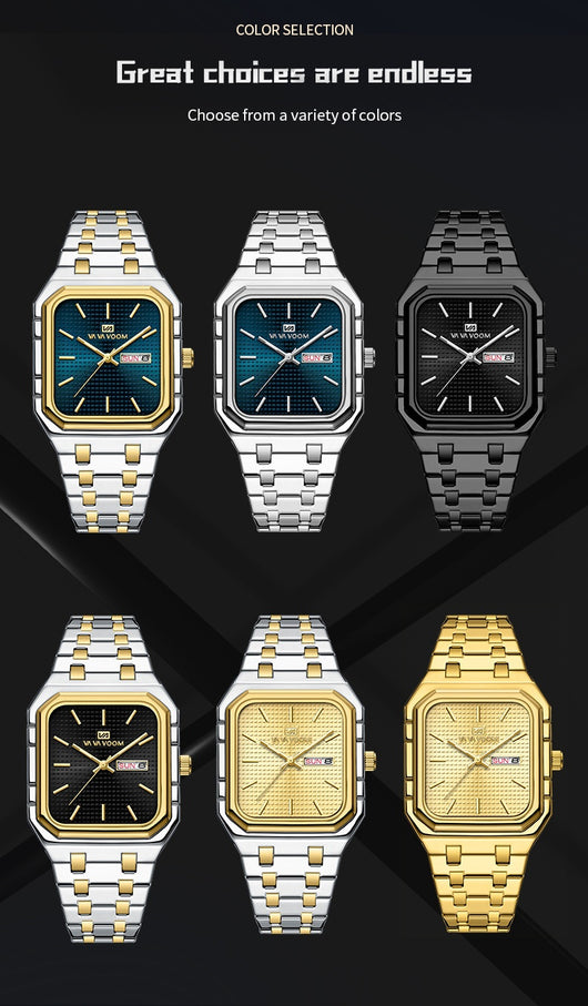 Reloj Cuadrado Luminoso Casual para Hombre - Image 25