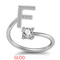 26 Letter English Rings Jewelry Dorado F Opening adjustable