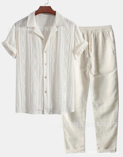 Traje Holgado de Manga Corta para Hombre - Image 7