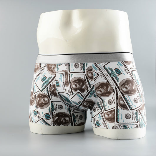 Boxers Hombre Estampado Floral Seda de Hielo Cintura Media Transpirables - Image 15
