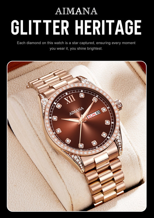 Reloj de Mujer Diamond Disc Cuarzo Serie Log - Image 23