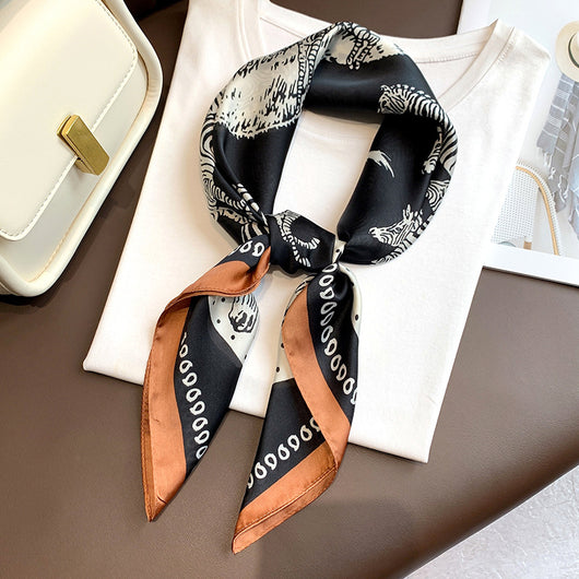 Pañuelo Elegante de Bloques de Color para Mujer - Image 14