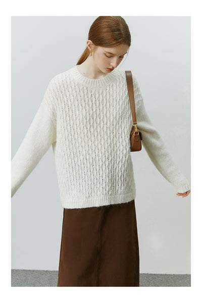 Suéter Tejido Retorcido para Invierno - Pullover de Punto Mujer - Image 10