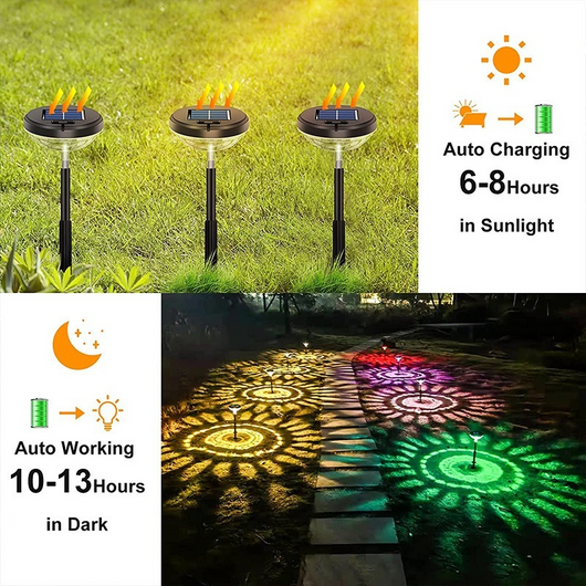 Luz Solar de Proyección para Jardín con Gotas de Agua Multicolor - Image 11