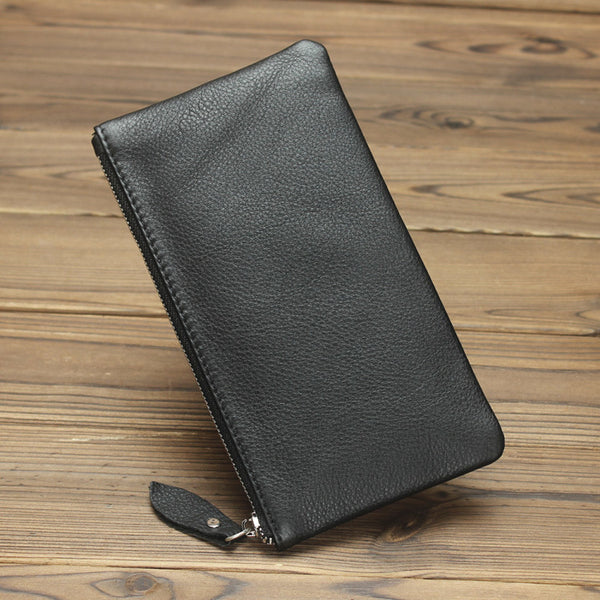 Billetera Minimalista de Cuero para Hombre - Diseño Japonés y Coreano