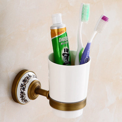 Juego de Toallero Estilo Europeo en Cobre Antiguo - Accesorios de Baño Completos - Image 2