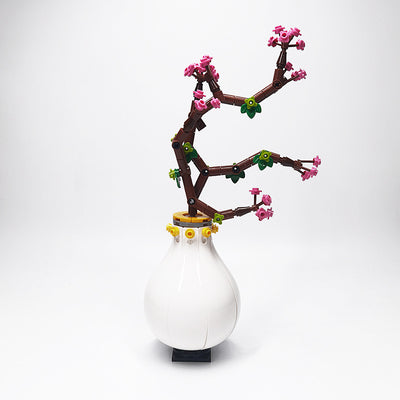 Modelo de Construcción Infantil de Flores Creativas - Decoración Orquídea Phalaenopsis - Image 10