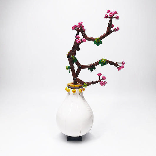 Modelo de Construcción Infantil de Flores Creativas - Decoración Orquídea Phalaenopsis - Image 10