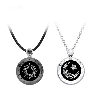 Collar de Pareja Ágata Sol y Luna con Control Remoto Inteligente - Image 3