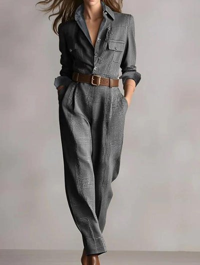 Jumpsuit Cuadrille Elegante para Primavera y Otoño - Image 5
