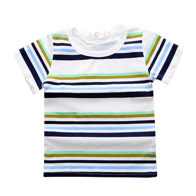 Conjunto de 4 Piezas Denim Europeo Americano para Niños - Pantalones y Camisetas - Image 7
