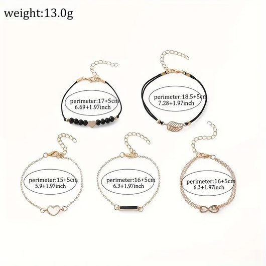 Reloj de Cuarzo con Diamantes y Pulsera de Cuentas para Mujer - Image 15