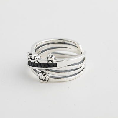 Anillo de Plata Retro Temperamento - Joya Minimalista Clásica - Image 6