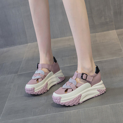 Zapatillas Plataforma Gruesa Estilo Coreano Casual para Mujer - Image 9