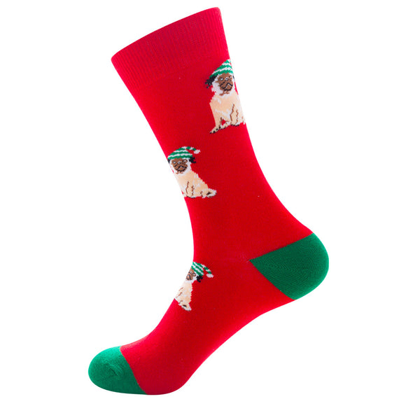 Meias de Natal Papai Noel e Renas para Homem