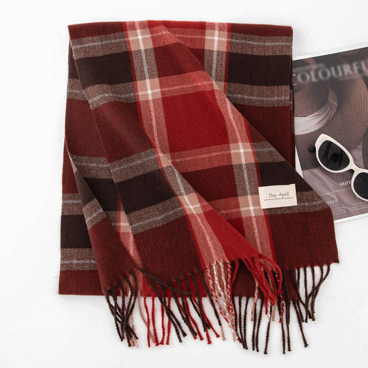 Bufanda Cuadros Mujer Efecto Cashmere - Elegancia y Calidez - Image 6