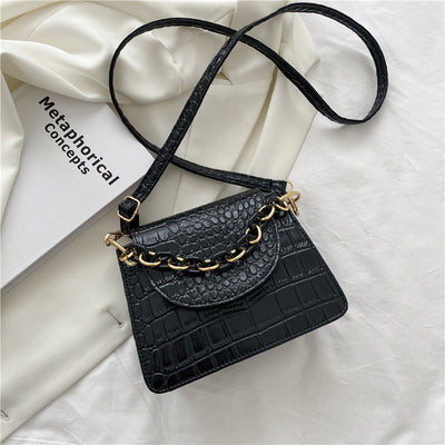 Bolso de Hombro para Mujer con Textura de Cadena Elegante - Image 6