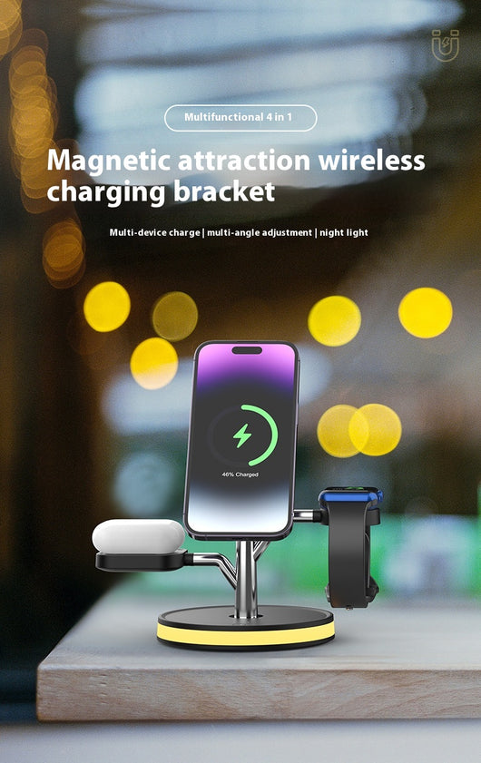 Cargador Inalámbrico Vertical 3 en 1 para Teléfono y Reloj - Image 17
