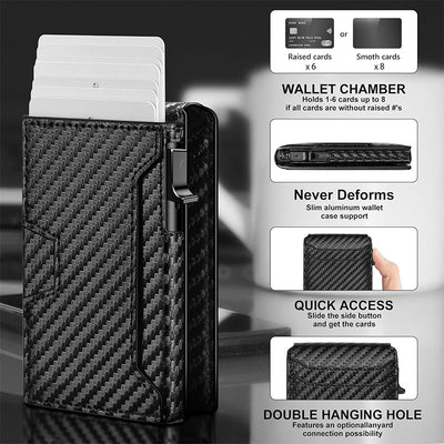 Billetera Tipo Clip Multifuncional para Hombre - Organizador de Tarjetas - Image 10
