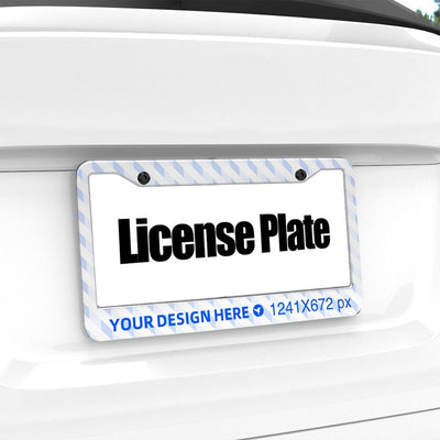 Marco Portaplaca Resistente con Agujeros Redondos y Planos