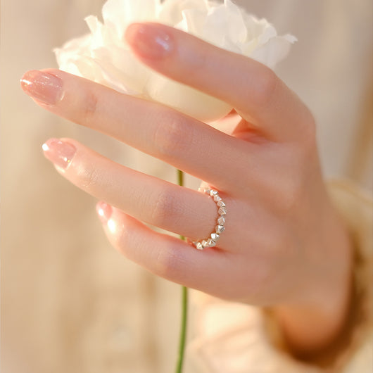 Anillo de Plata Esterlina con Cuenta Vintage - Regalo Perfecto para Cumpleaños - Image 8