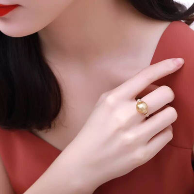 Anillo Plata 925 con Perla Grande de 12mm Brillante para Mujer - Image 4