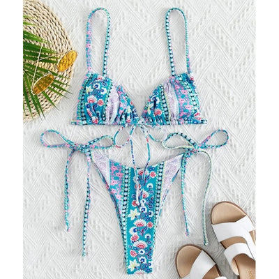 Traje de Baño Enterizo con Estampado Estilo Chino - Image 11