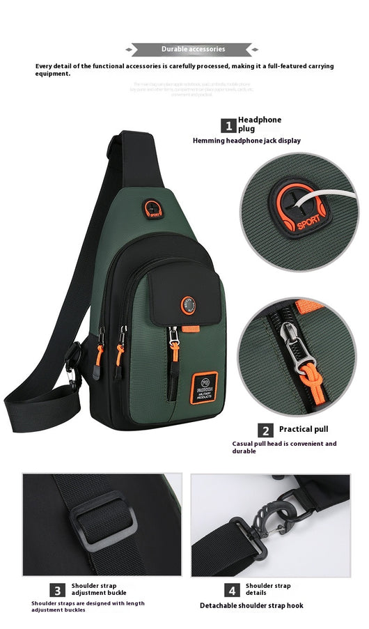 Bolsa Pectoral Multifuncional para Hombre - Diseño Moderno y Versátil - Image 24