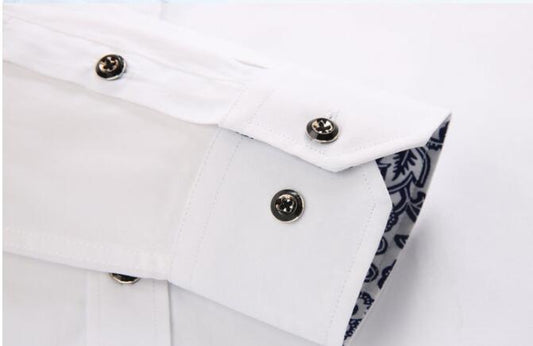 Camisa Térmica Manga Larga Azul y Blanco con Diseño Porcelana - Image 2