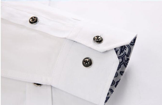 Camisa Térmica Manga Larga Azul y Blanco con Diseño Porcelana - Image 2