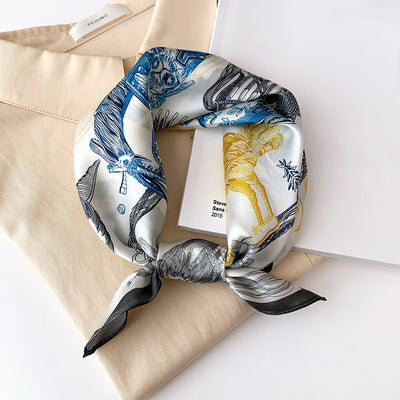 Pañuelo de Seda para Mujer - Accesorio de Moda Versátil - Image 28