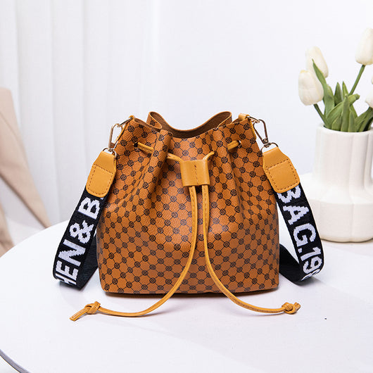 Bolso Bucket de Cuero PU Multicapa para Mujer - Bolso Crossbody Elegante y Versátil - Image 10
