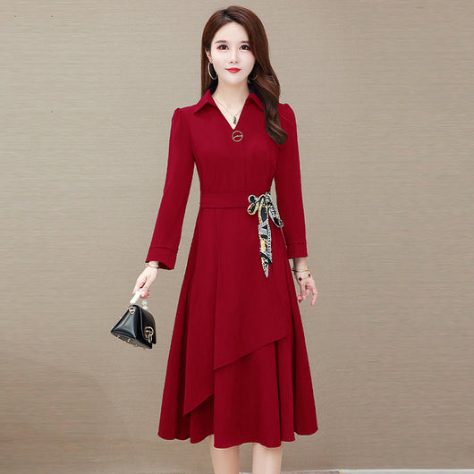 Falda Midi Elegante para Mamás con Cintura Ajustada - Image 3