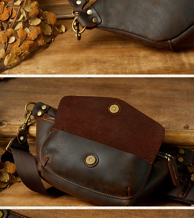 Bolsa de Pecho Personalizada en Cuero Genuino Hecha a Mano - Image 6