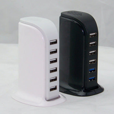Cargador PD Rápido 5 y 6 USB - Carga Múltiple Simultánea