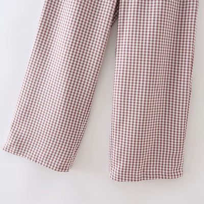Pantalones Rectos de Cintura Alta con Estampado Pata de Gallo - Image 11