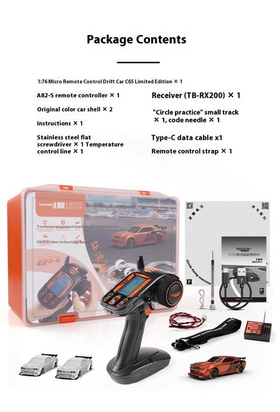 Auto RC Drift Miniatura C65 Tracción Trasera Control Remoto - Image 12