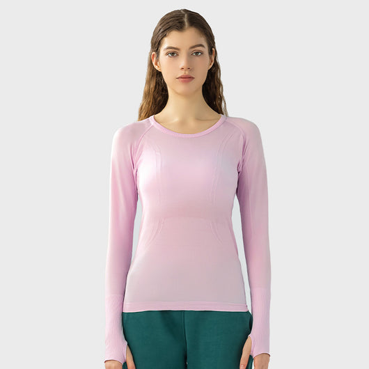 Playera Deportiva Mujer Cuello Redondo Ajustada y Transpirable - Image 18