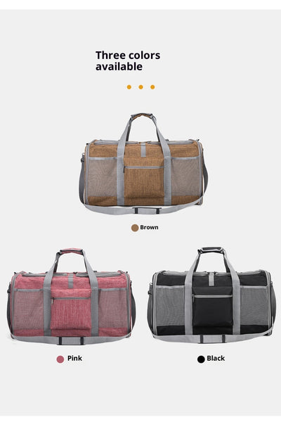 Bolsa de Transporte Plegable para Mascotas con Ruedas y Correa - Image 30