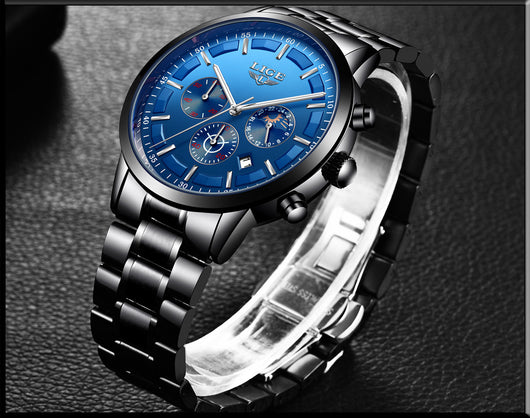 Reloj Deportivo Empresarial de Cuarzo Lunar Resistente al Agua para Hombre - Image 13