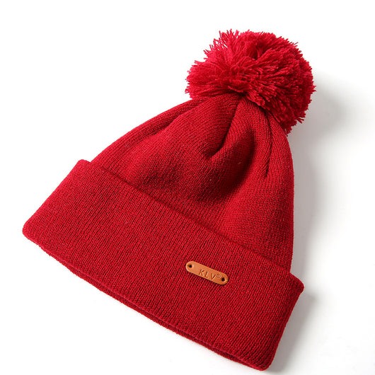 Sudadera con Capucha de Lana Pura Color Cálido con Pompón - Image 9