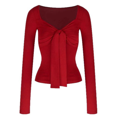 Blusa de Manga Larga con Moño para Otoño Invierno - Image 5