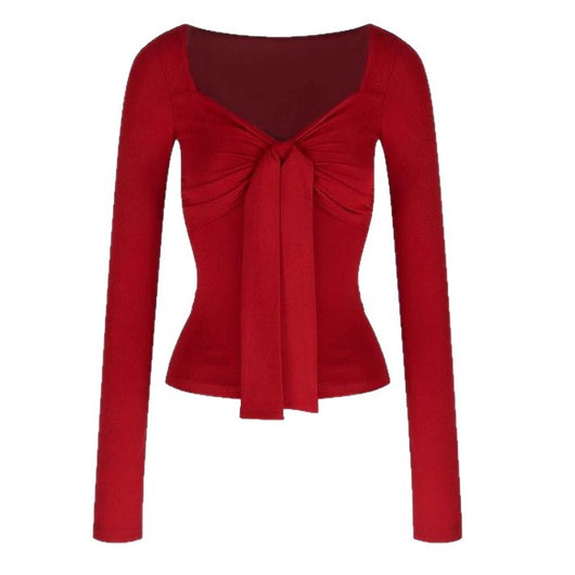 Blusa de Manga Larga con Moño para Otoño Invierno - Image 5