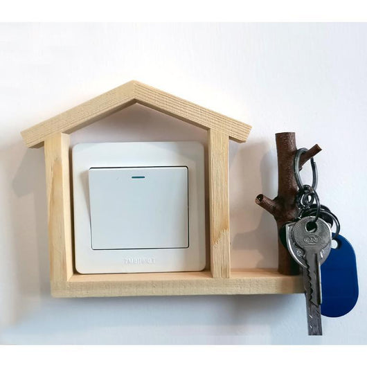 Marco Decorativo Hidropónico con Enchufe de Madera y Pegatinas - Image 4