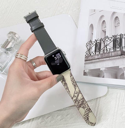 Correa de Reloj de Cuero con Patrón Contrastante - Comodidad Premium - Image 11