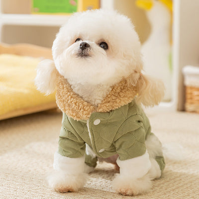 Abrigo Cálido para Perros y Gatos con Bolsillos - Ropa de Algodón para Mascotas en Otoño e Invierno - Image 11