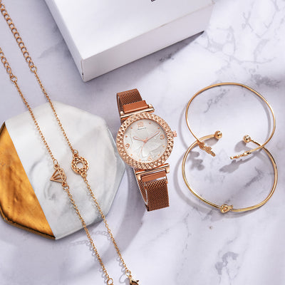Conjunto de Reloj y Pulsera Mariposa 3D - Image 19