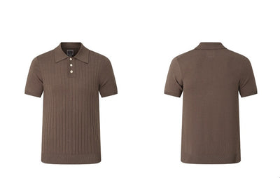Polo Tejido Elástico Manga Corta para Hombre - Image 26
