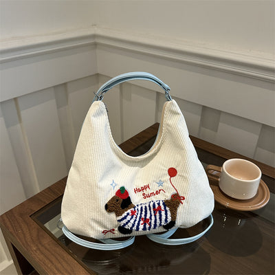 Bolso Tote Retro de Gran Capacidad para Mujer - Bolsa Casual de Hombro - Image 7